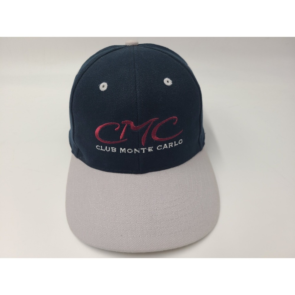 Vintage Club Monte Carlo Strapback Adjustable Hat Cap Dad Men Women Blue Gray